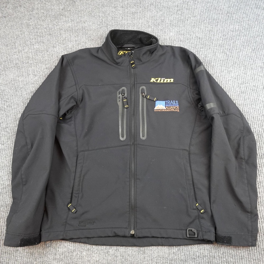 Klim Inversion Jacket Mens Large Black Softshell Windstopper Motorcycle 3349-004